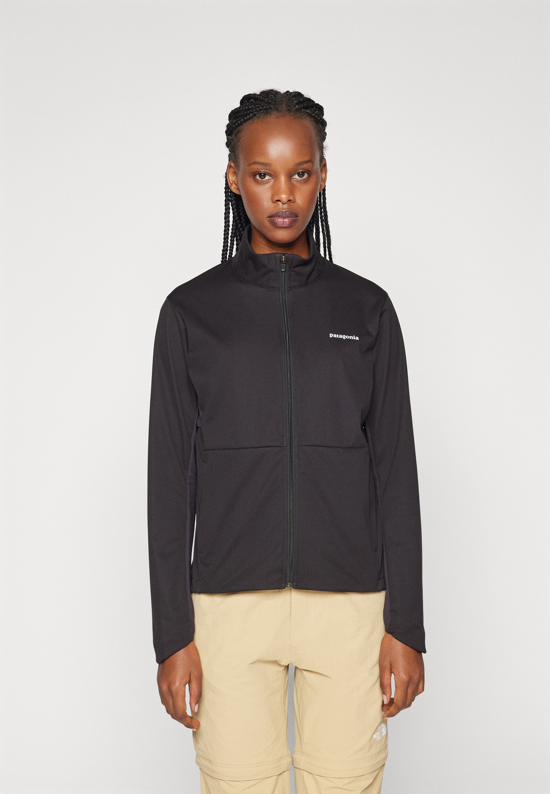 Patagonia WIND SHIELD JACKET - Soft shell jacket - black - Zalando