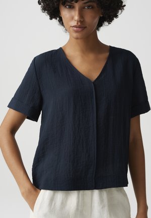 OPUS, BOXY FIT - Blouse - coal blue