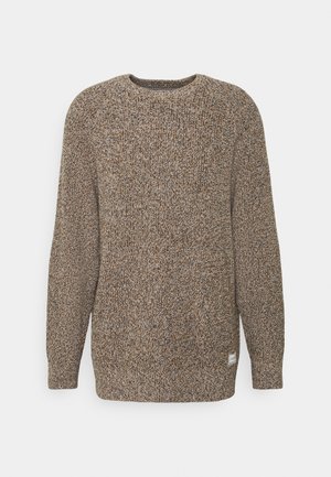 Strikpullover /Striktrøjer - mottled dark yellow