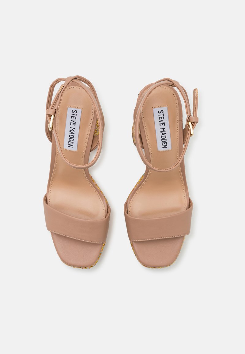 Steve Madden Sandalo Uplift Con Tacco A Spillo 11,4 Cm – Tomaia In Pelle Vegana – Punta Aperta – Donna 40 EU