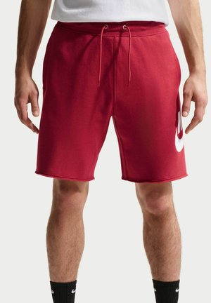 Nike Sportswear M NK CLUB ALUMNI FT SHORT - Pantalones deportivos - team crimson team crimson white