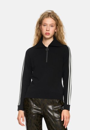 Strickpullover - black and white