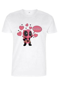 Marvel DEADPOOL LOVE TACOS - T-shirt z nadrukiem