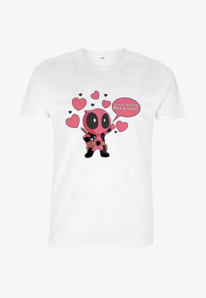 Marvel DEADPOOL LOVE TACOS - T-shirt z nadrukiem