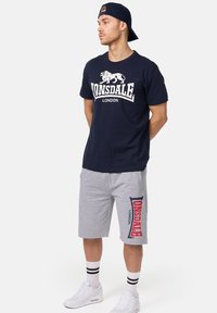 Lonsdale NORMALE PASSFORM LOGO JAM - Donji dijelovi trenirke - marl grey
