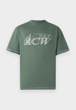 SERIF - Print T-shirt - moss