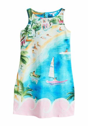 REGULAR FIT - Jerseykleid - blue pink