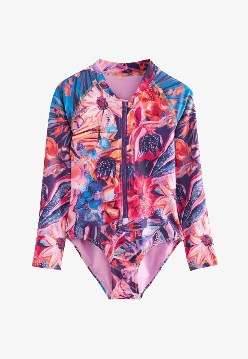 Next LONG SLEEVED-REGULAR FIT - Fürdőruha - purple floral