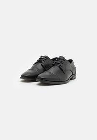 Pier One Elegantni čevlji z vezalkami - black