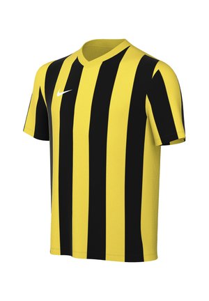 DIVISION V STRIPED FUSSBALL - TEAMSPORT - T-Shirt sport - gelbschwarz