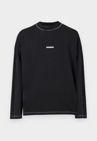 BOX LOGO LONG SLEEVE TEE OVERSIZE FIT UNISEX - T-shirt à manches longues - black