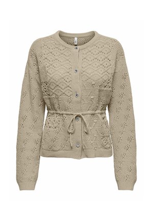 ONLY, CARDIGAN ONLSOLA CARDIGAN - Gilet - oxford tan