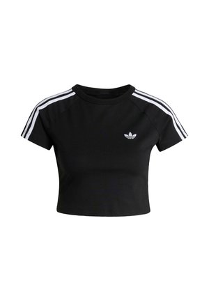 adidas Originals, ADIDAS ORIGINALS SST BABY TEE - T-shirt imprimé - black/black/white