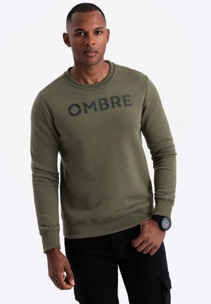 Ombre OM-SSPS-0181 - Sweatshirt - dark olive