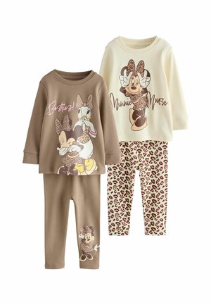 REGULAR FIT - MINNIE MOUSE SNUGGLE 2 PACK SET - Pyjama set - ecru brown