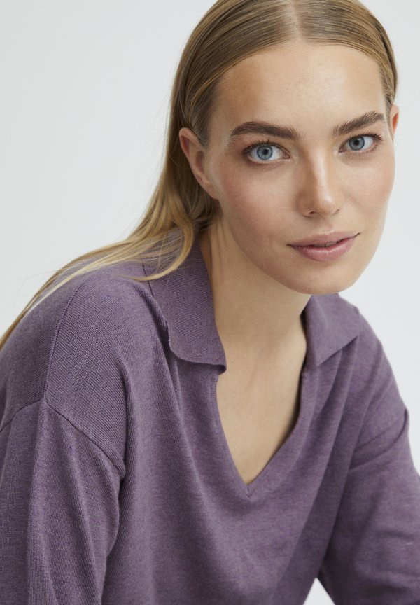 BYPIMBA - Jumper - grape jam melange2