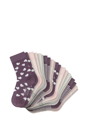 10ER PACK BASIC - Strumpor - rosa