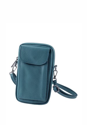 DrachenLeder Phone pouch - hellblau