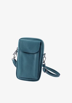 DrachenLeder Phone pouch - hellblau