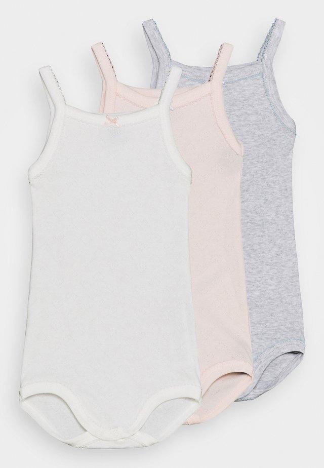 BRETELLE 3 PACK - Body - white/pink/grey