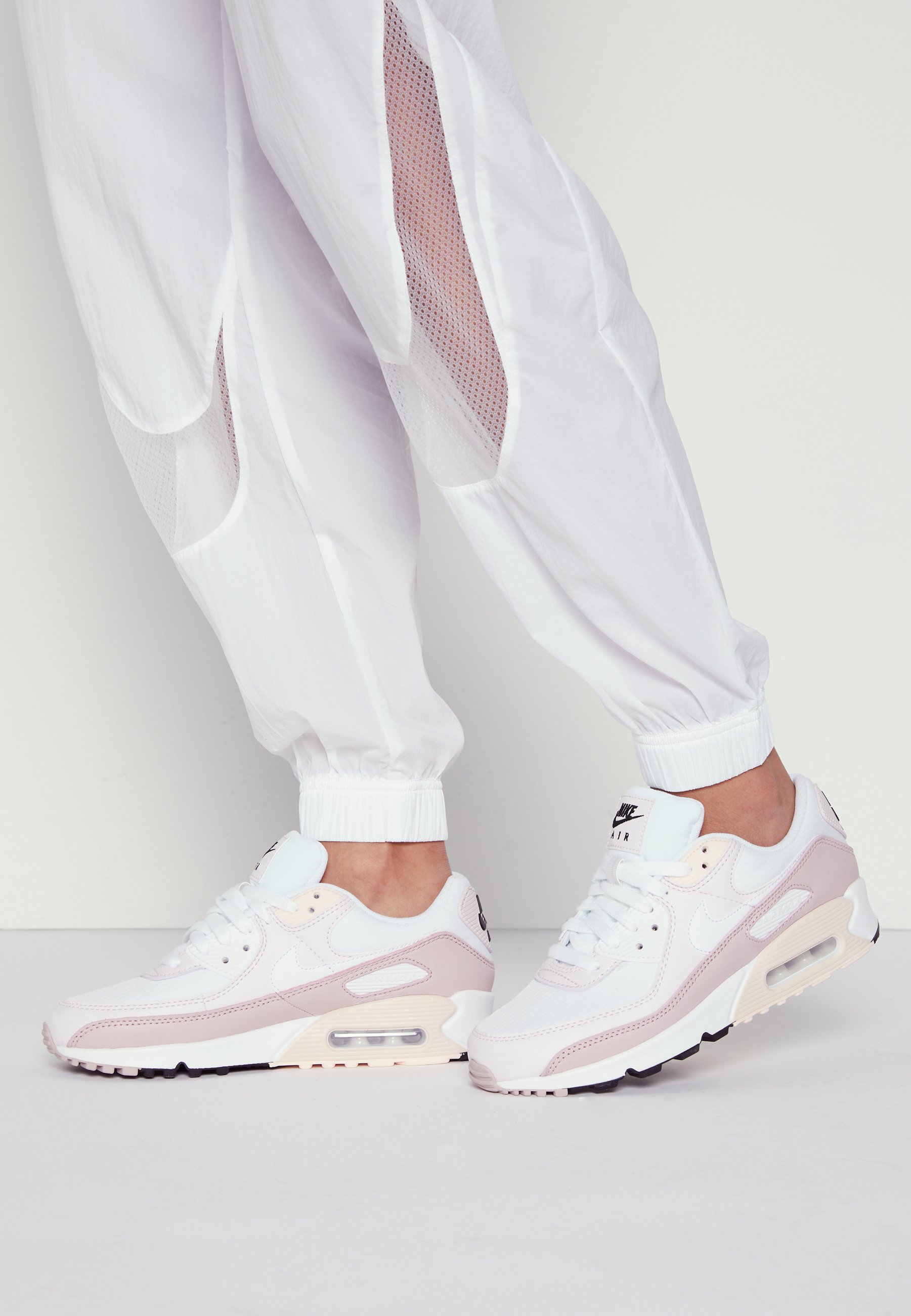 Tijdreeksen laten vallen geur Nike Sportswear AIR MAX 90 - Sneakers laag - white/champagne/light violet/ wit - Zalando.be