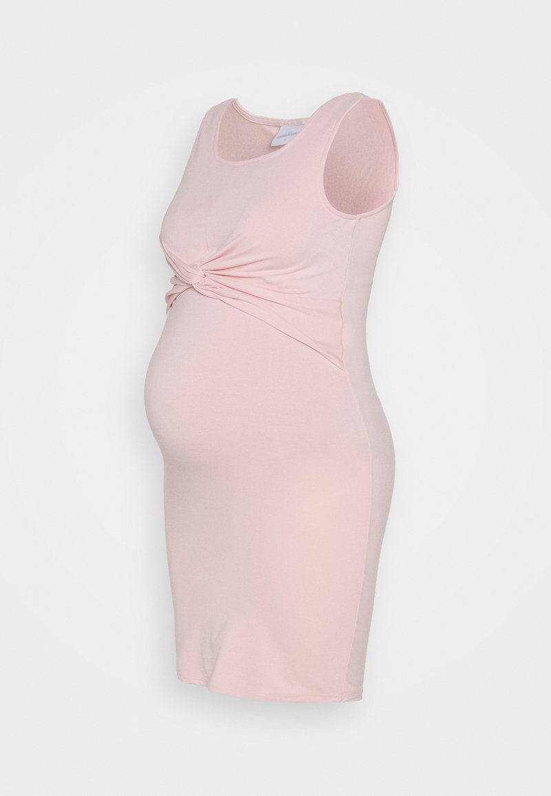 MAMALICIOUS MLMACY JUNE DRESS - Vestido de malha - peachskin