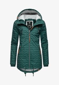 Unselected, dark green zig zag
