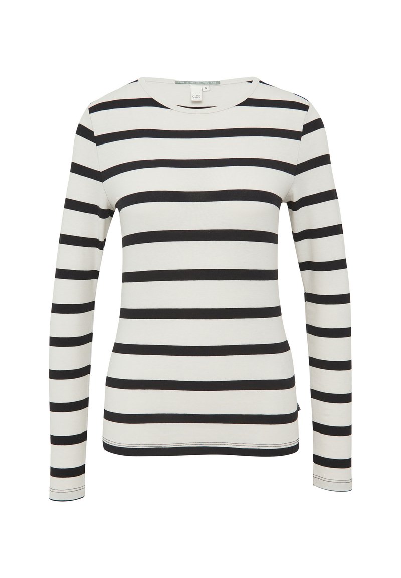 QS Longsleeve gemêleerd zwart