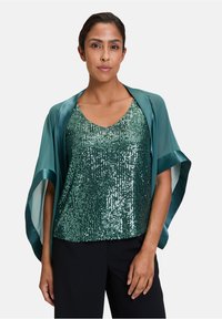 Vera Mont STOLA MIT 3/4 ARM - Cape - dark emerald