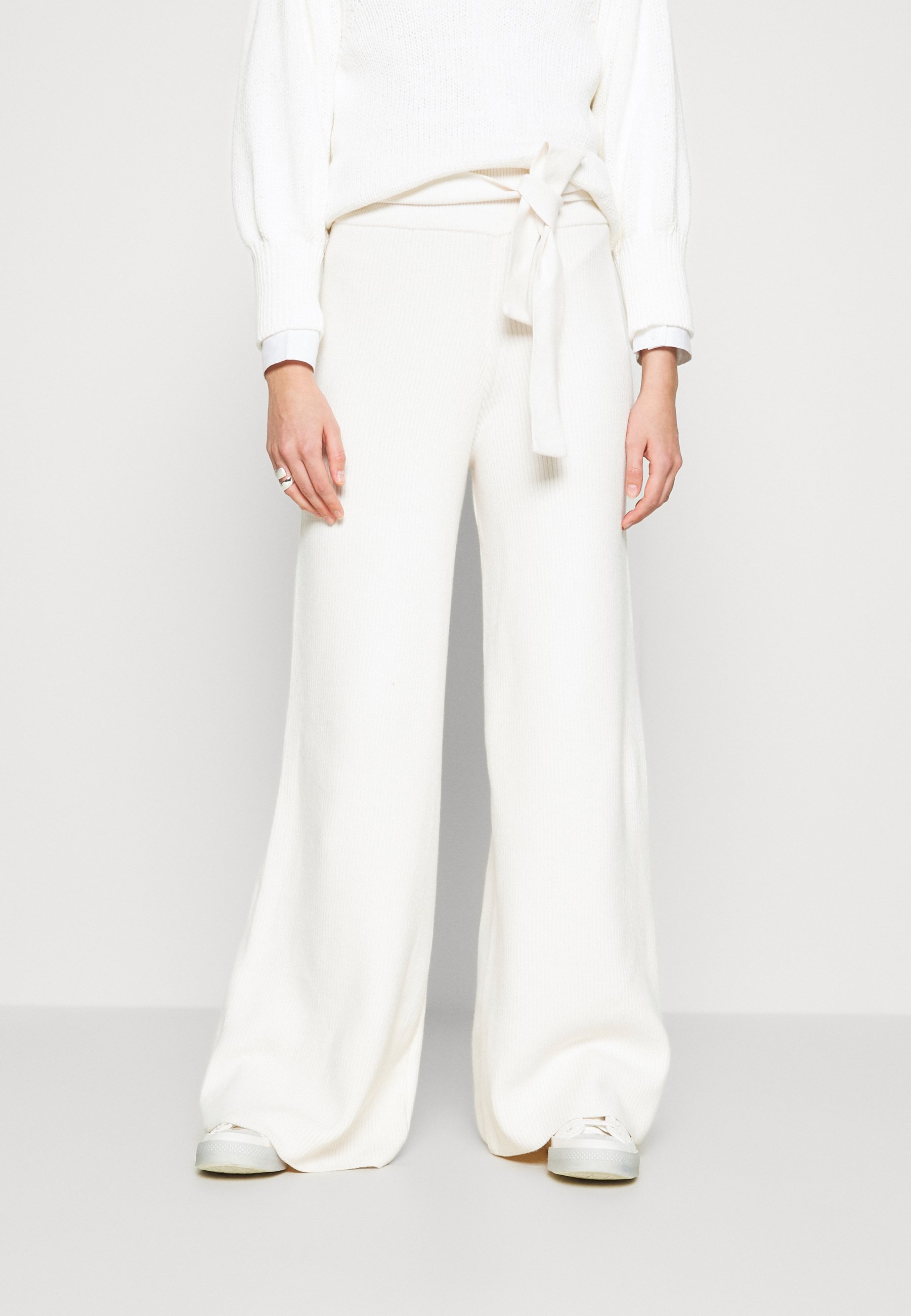 River Island Trousers - cream/white 
