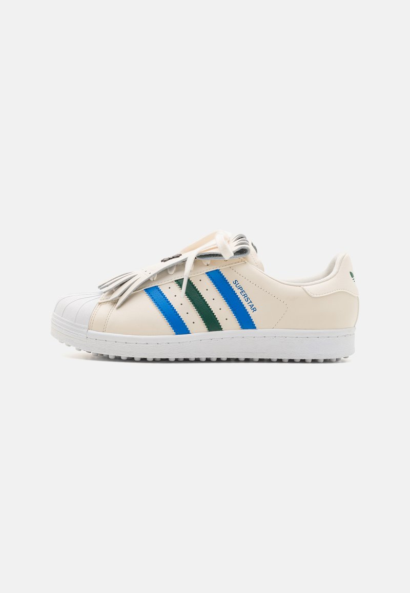 adidas Golf ROLLING LINKS SUPERSTAR SPIKELESS GOLFSCHUH UNISEX - Golfo batai - chalk white/collegiate green/blue bird