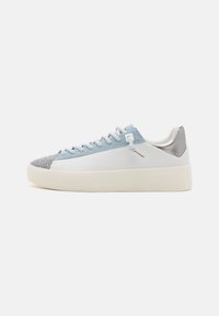 GINALI LACE UP - Sneakers low - white/celeste blue