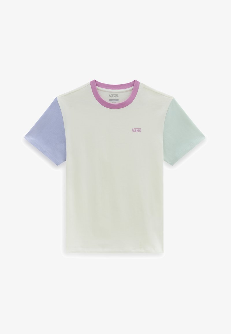 Vans COLORBLOCK - Jednoduché tričko - marshmallow-cosmic sky