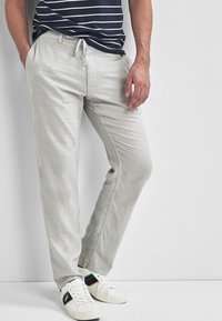 Next - TROUSERS REGULAR FIT - Tygbyxor - mottled grey Miniatyrbild 1