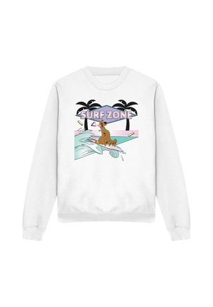Cotton Soul, SCOOBYDOO SURF ZONE WAVE GEOMETRIC - Sweatshirt - white