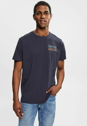 Print T-shirt - navy