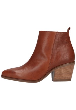 Ankle boots - cognac