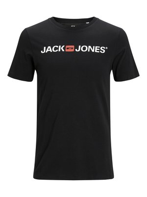 Jack & Jones JJECORP LOGO CREW NECK  - Tričko s potlačou - black