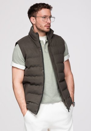 Ombre, QUILTED NON-SLEEVELESS  - Smanicato - dark olive