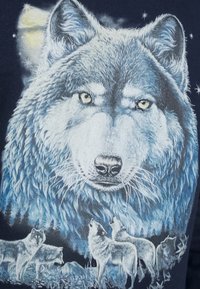 Vintage Supply UNISEX WITH WOLF GRAPHIC - Camisola - navy