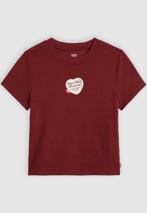 Levi's®, GR ESSENTIAL BABY TEE - Μπλουζάκι με στάμπα - warm cabernet