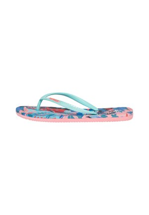 Sandales de bain - tropical stencil blue print