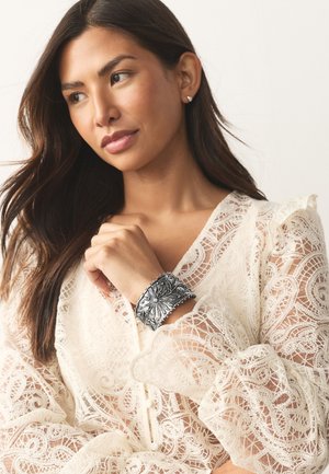 Next, CUFF - Bracelet - burnished silver tone