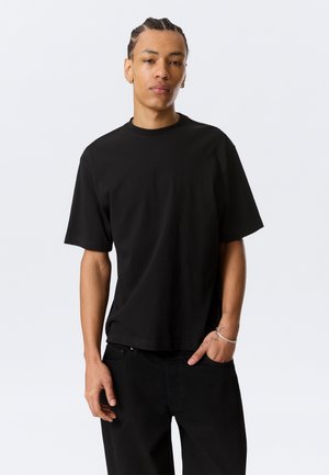 Weekday, RELAXED - T-shirt basic - black