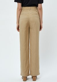 Minus MIMARLY LINEN PANTS - Kelnės -  sand