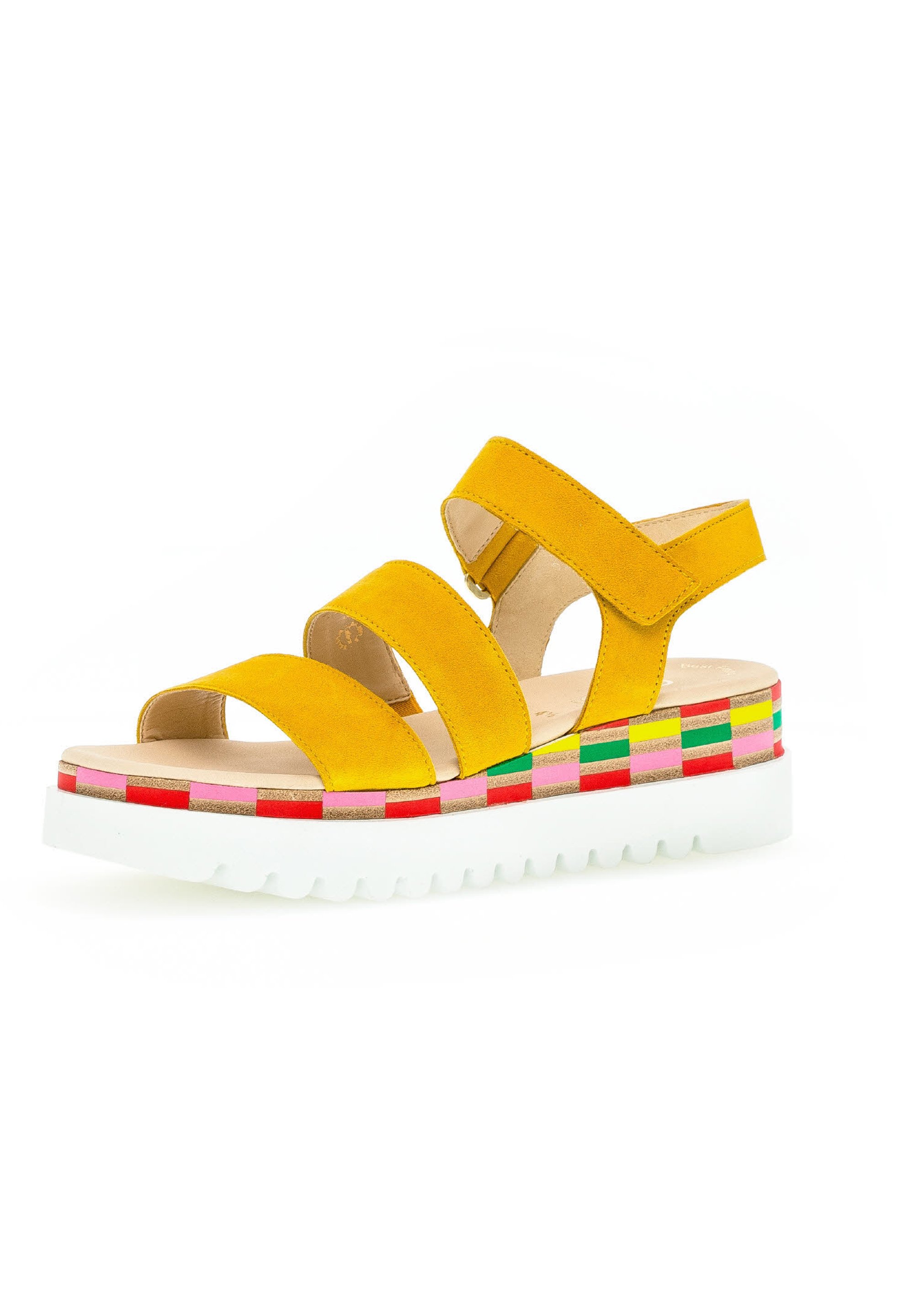 Gabor Sandalen met plateauzool - sun (multic.)/Geel - Zalando.nl