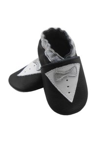 Chaussons Bébé En Cuir Souple – Semelle Antidérapante, Bande élastique, Tailles 0-6 Mois à 1-2 Ans
