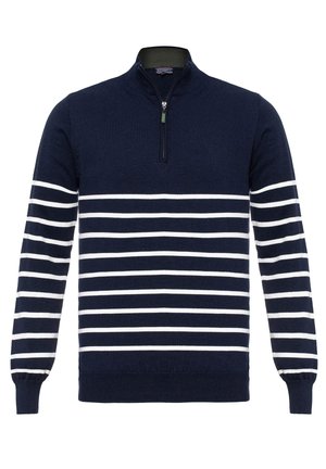 Stickad tröja - dark blue