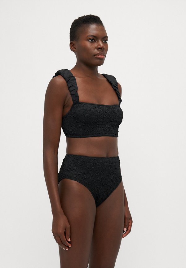 SLONE SOLID SMOCKED HIGH WAISTED BOTTOM - Bikini bottoms3