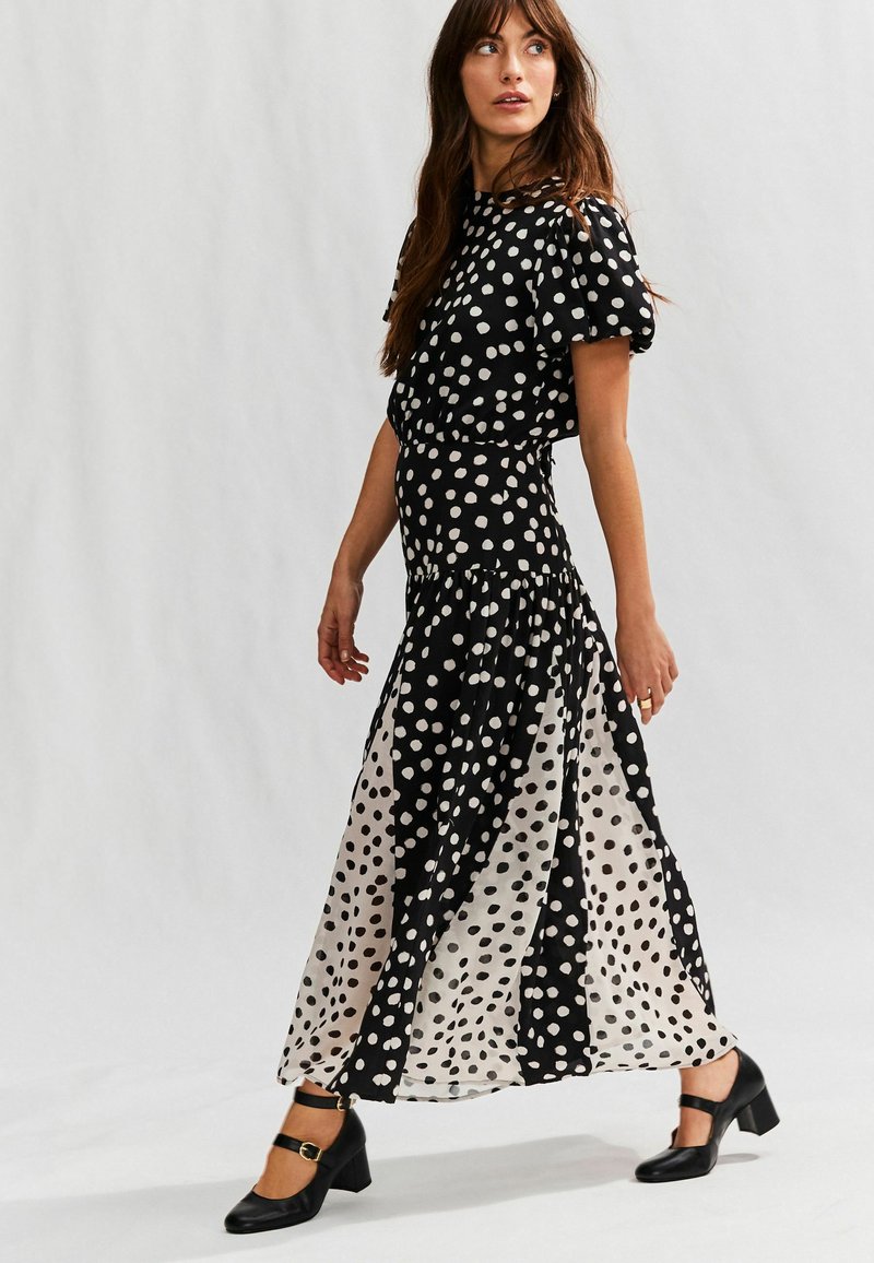 sachin and babi light blue dress Plain Short Sleeves A-Line Maxi Dress For Women at UAE main image 1